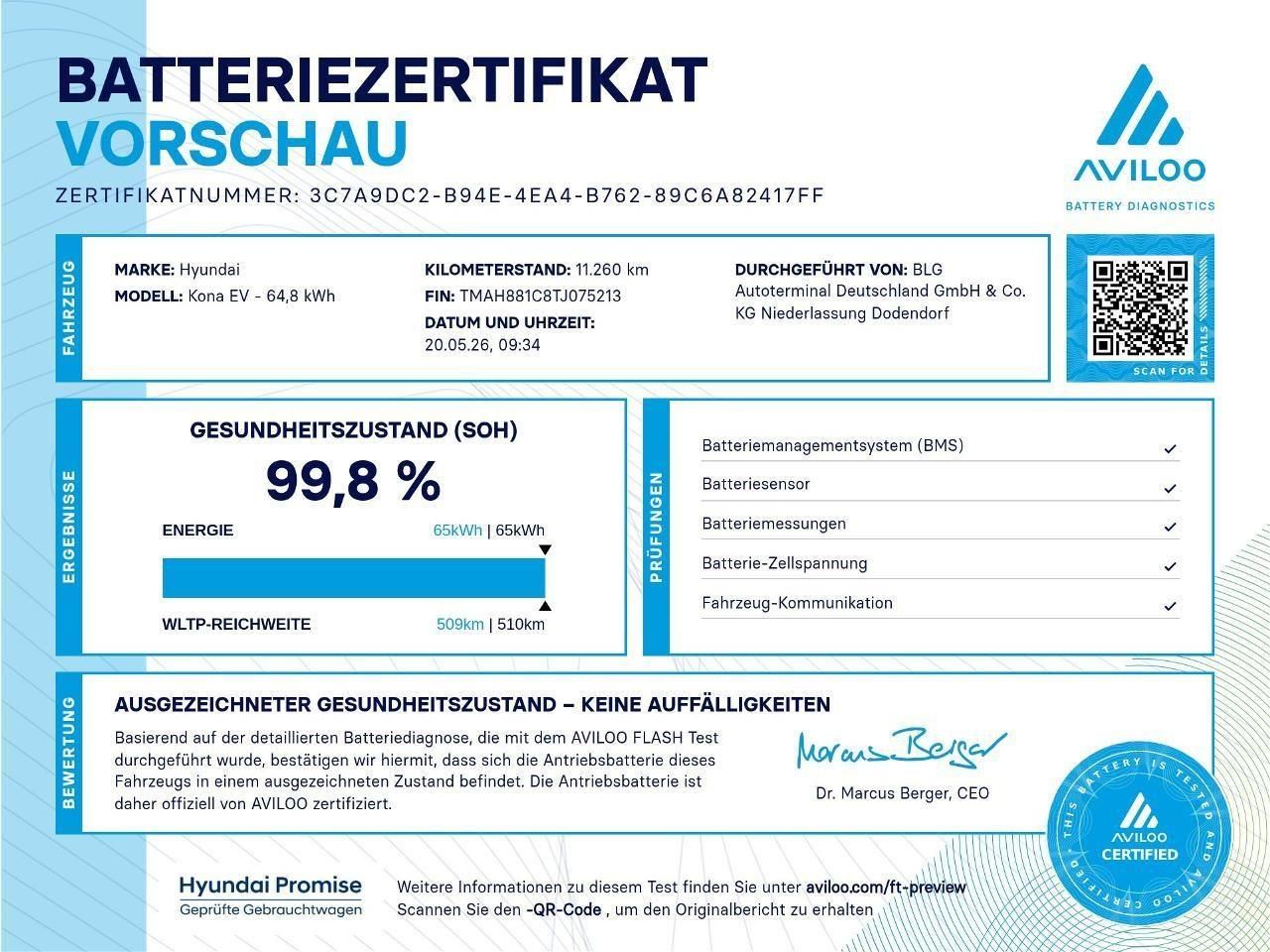 Fahrzeugabbildung Hyundai Kona N Line X Elektro 2WD